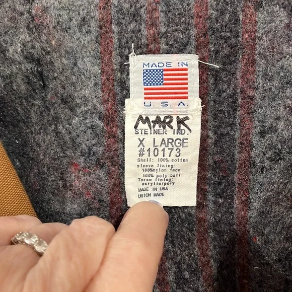 Steiner Thermal-Tuff Vintage Brown Workwear Chore Barn Coat Jacket and Overalls - Picture 7 of 9